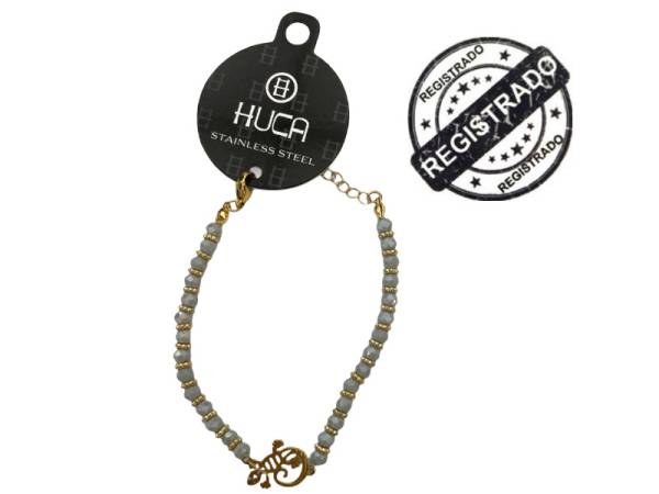 8978005 - Huca beach pulsera acero gecko (new1)