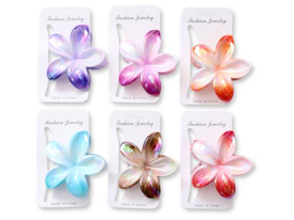 8978159 - Huca beach pinza pelo flor electroplated 8cm n12