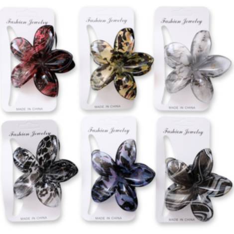 8978166 - Huca beach pinza pelo flor 8cm new 8