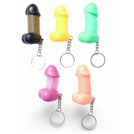 8978238 - Llavero 6 colores pene muelle n2