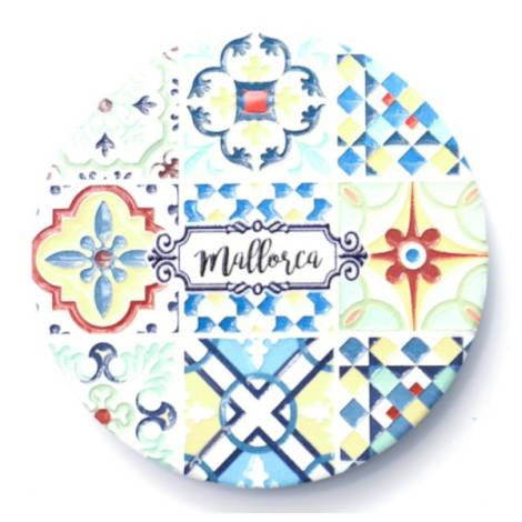 8978245 - Iman ceramica redondo relieve n3 mallorca