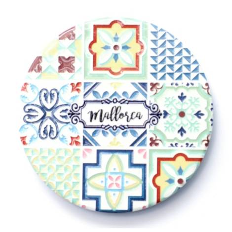 8978250 - Iman ceramica redondo relieve n8 mallorca
