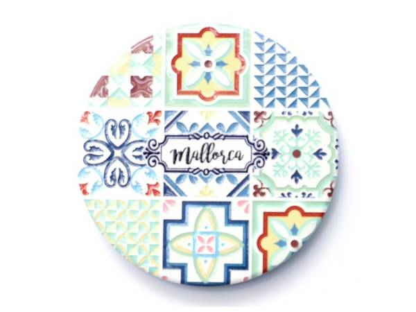 8978250 - Iman ceramica redondo relieve n8 mallorca