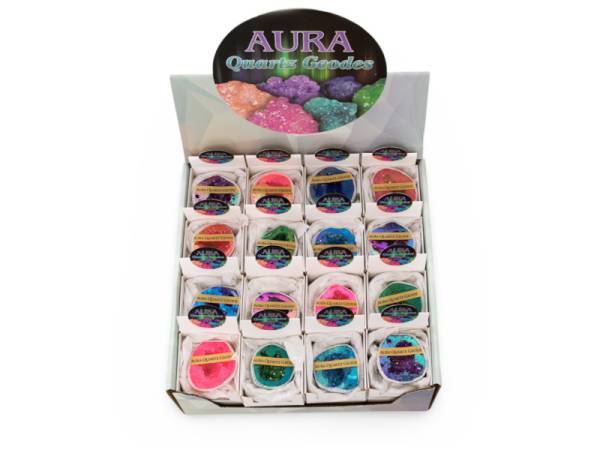 8978261 - Piedra natural aura quartz geode n5 (pack 32)