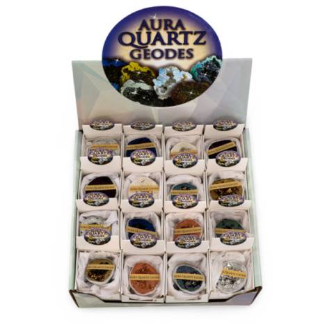 8978263 - Piedra natural aura quartz geode n11 (pack 32)