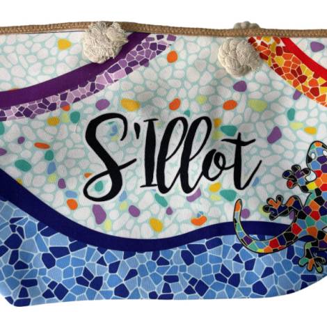 8978369 - Sa.co beach bag 55x36 nº3 lagarto ondas s'illot