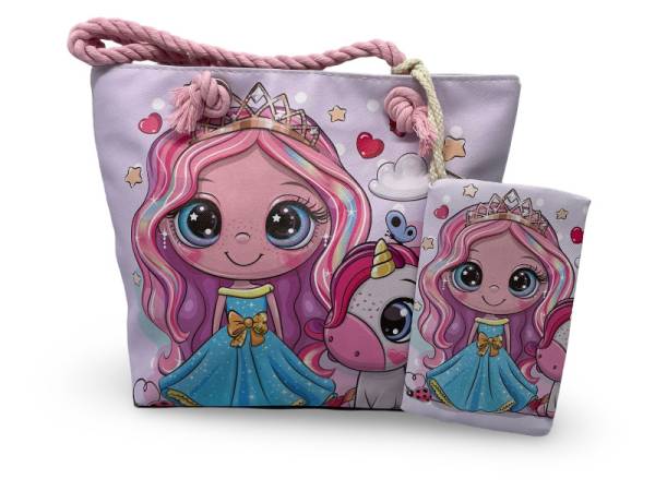 8978372 - Sa.co kid bag 30.5*23 muñeca unicornio n9