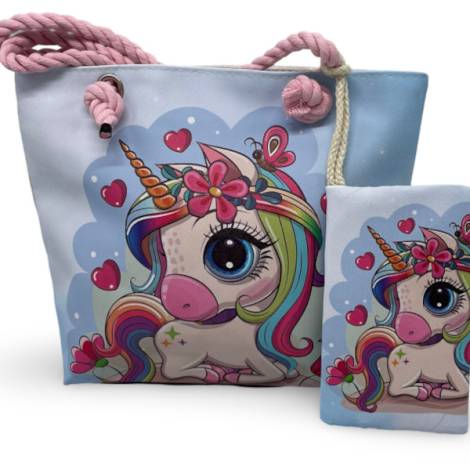 8978376 - Sa.co kid bag 30.5*23 unicornio corazones n13