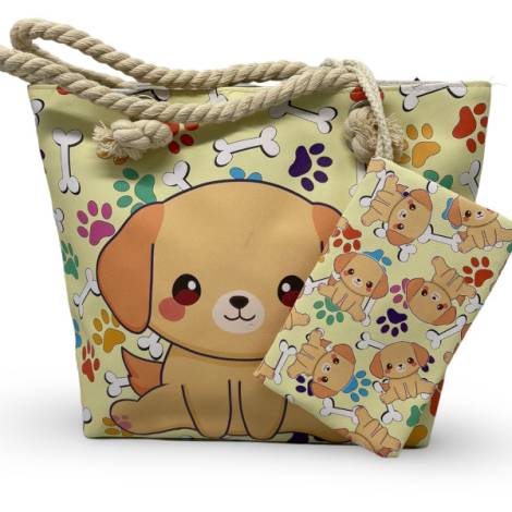 8978383 - Sa.co kid bag 30.5*23 perro huesos n27