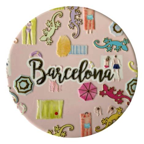 8978483 - Posavasos ceramica redondos diseño artex Barcelona 6