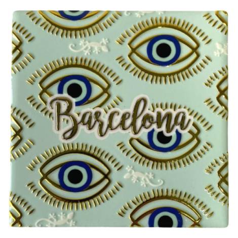 8978484 - Posavasos ceramica cuadrado diseño artex Barcelona 1
