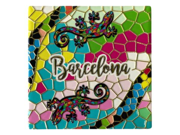 8978486 - Posavasos ceramica cuadrado diseño artex Barcelona 3