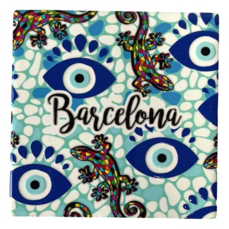8978488 - Posavasos ceramica cuadrado diseño artex Barcelona 5
