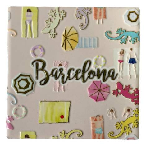 8978489 - Posavasos ceramica cuadrado diseño artex Barcelona 6