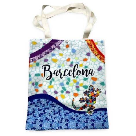 8978492 - Sa.co shopping bag 33x40 nº6 Barcelona lagarto ondas