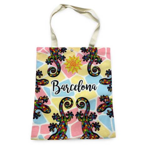 8978493 - Sa.co shopping bag 33x40 nº6 Barcelona lagartos sol mosaico
