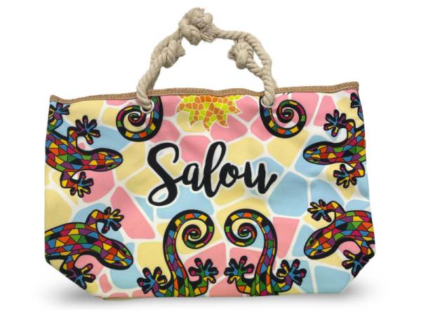 8978497 - Sa.co beach bag 55x36 nº3 Salou lagartos sol mosaico