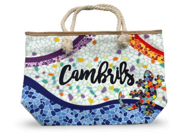 8978502 - Sa.co beach bag 55x36 nº3 Cambrils lagarto ondas