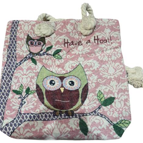8978568 - Sa.co bolso 5000 5 búhos flor hojas 35x34 cm