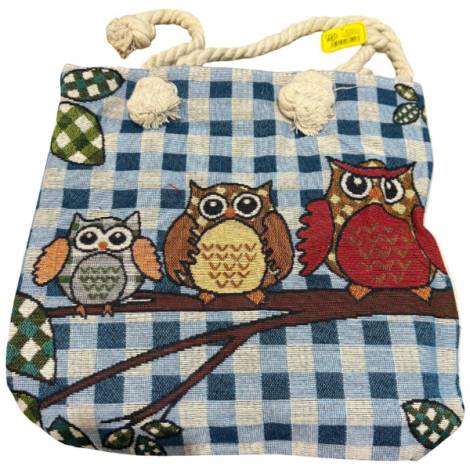 8978571 - Sa.co bolso 3 búhos rama corazón 35x34 cm
