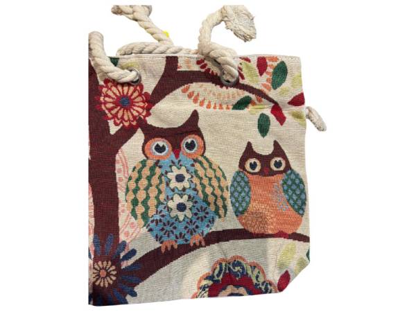 8978574 - Sa.co bolso buho forever you flores 35x34 cm