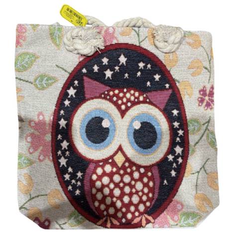 8978578 - Sa.co bolso 3 buho color flor 35x34 cm