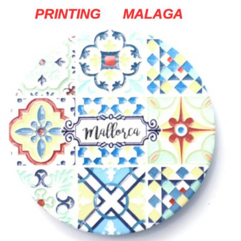 8978584 - Iman ceramica redondo relieve n3 malaga