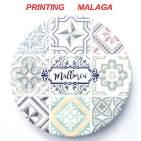 8978586 - Iman ceramica redondo relieve n5 malaga