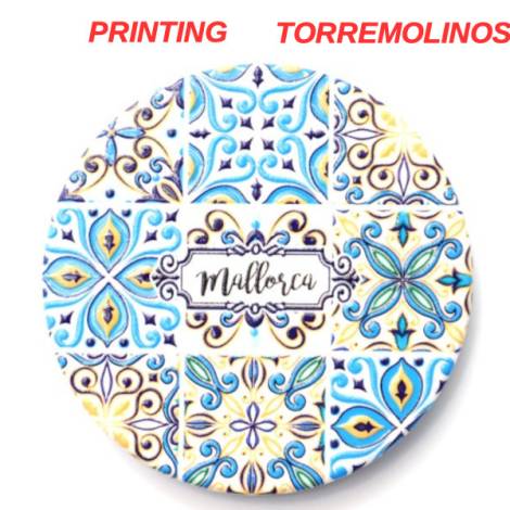 8978600 - Iman ceramica redondo relieve n7 torremolinos