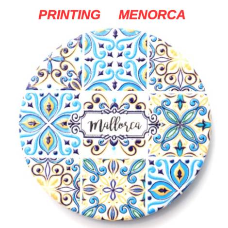 8978645 - Iman ceramica redondo relieve n7 menorca