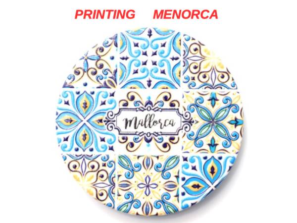 8978645 - Iman ceramica redondo relieve n7 menorca