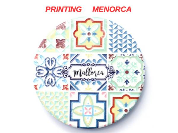 8978646 - Iman ceramica redondo relieve n8 menorca