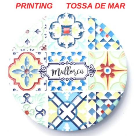 8978783 - Iman ceramica redondo relieve n3 Tossa de mar