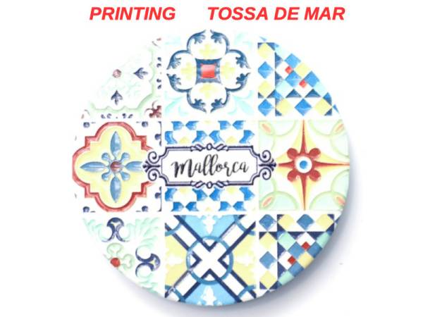 8978783 - Iman ceramica redondo relieve n3 Tossa de mar