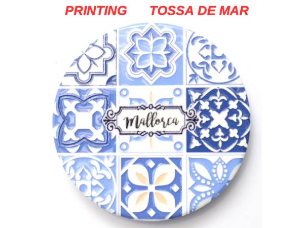 8978786 - Iman ceramica redondo relieve n6 Tossa de mar