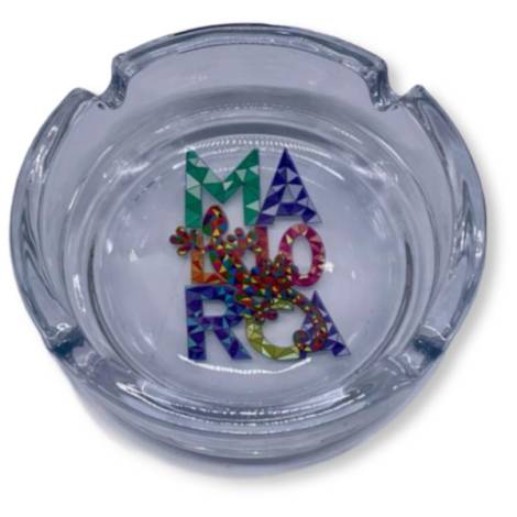 9021260 - Cenicero cristal desing tr Mallorca 10x3.5cm