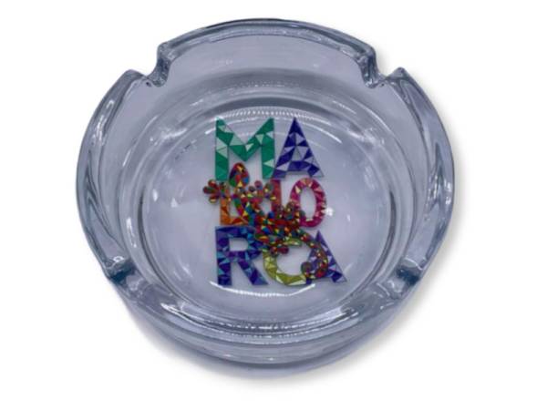 9021260 - Cenicero cristal desing tr Mallorca 10x3.5cm