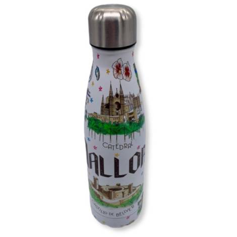 9021261 - Botella reutilizable aluminio desing jj Mallorca 500 ml