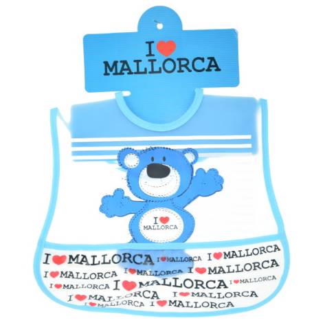 902312 - Baberito plastico mallorca azul oso peva baby bib blue