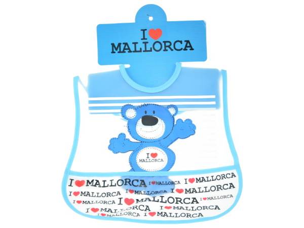 902312 - Baberito plastico mallorca azul oso peva baby bib blue
