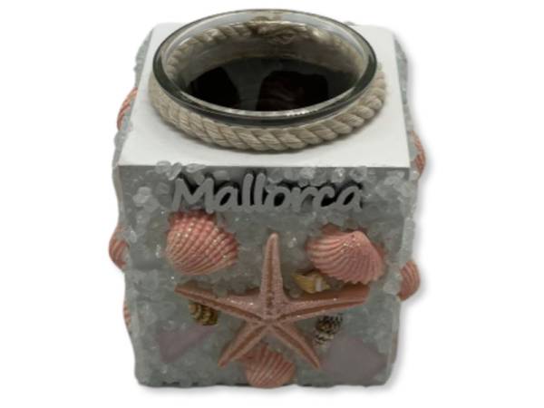 905249 - Portavela cuadrado ls22-732 pink Mallorca