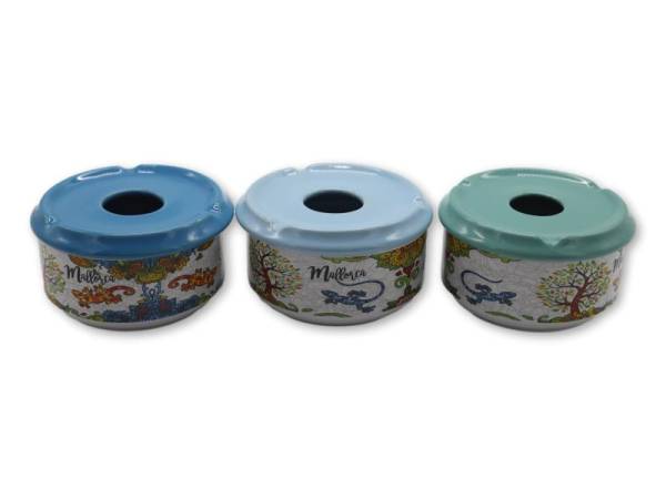 917234 - Cenicero agua g decal hw 2879 design 8 flower mallorca 11x6.5cm