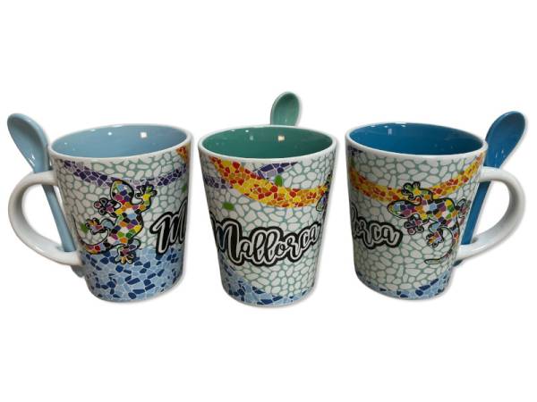 917239 - Taza cuchara decal hw 818/1370 design 2-24 lagartos ondas mallorca