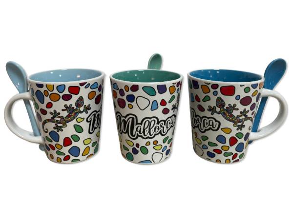 917240 - Taza cuchara decal hw 818/1370 design 3-24 lagartos piedras mallorca