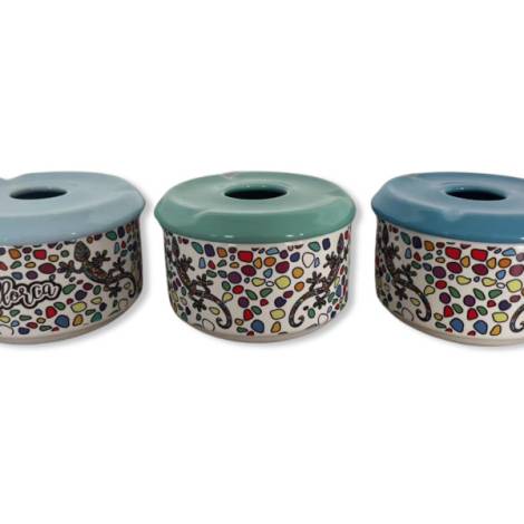 917246 - Cenicero agua p decal hw 2851 design 3-24 lagartos piedras mallorca 9x6cm