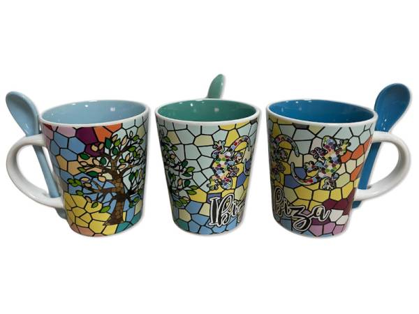 917250 - Taza cuchara decal hw 818/1370 design 1-24 lagartos arbol ibiza