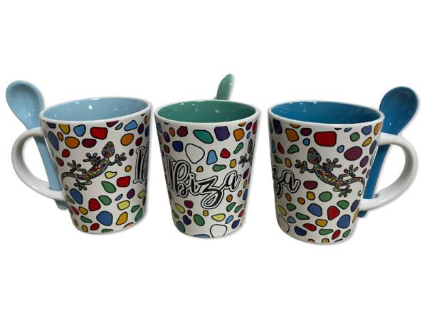 917252 - Taza cuchara decal hw 818/1370 design 3-24 lagartos piedras ibiza