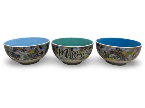 917265 - Bowl ceramica lagartos piedras desing 2 mallorca 13.2x6.8 cm