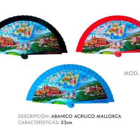 967097 - Abanico 74041 acrilico mallorca 23 cm