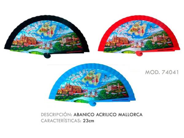 967097 - Abanico 74041 acrilico mallorca 23 cm